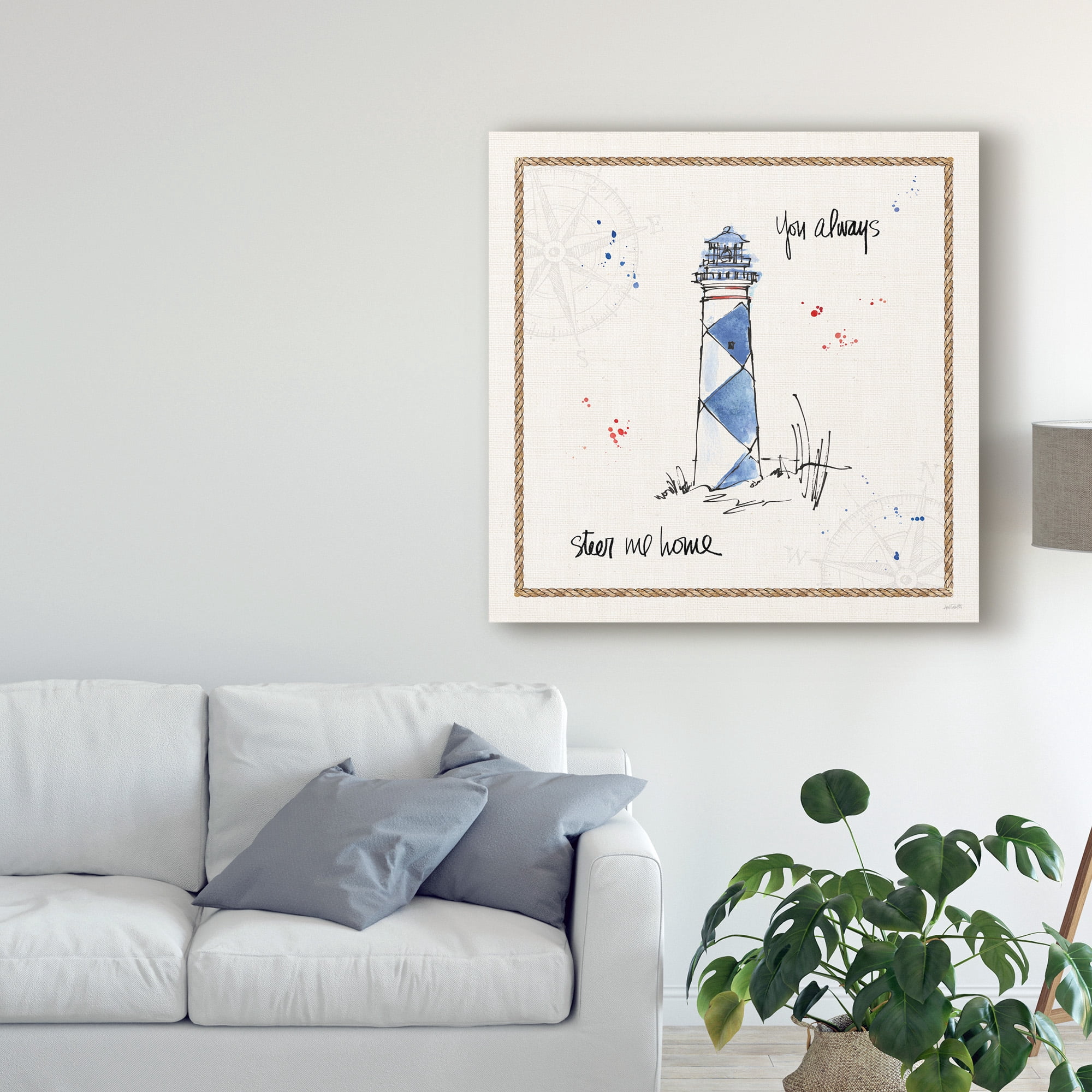 Trademark Fine Art 'Coastal Buoys IV' Canvas Art by Anne Tavoletti