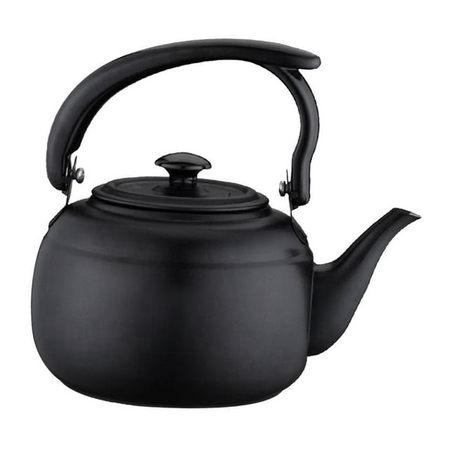 Tetera de acero inoxidable, tetera, tetera, tetera, hogar, Picnic, Hotel, 1000ml Un negro