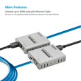 thumbnail image 4 of Expert Connect | 4K 400ft HDMI Extender Over Cat5e / Cat6 / Cat7 Ethernet Cable with Loop-Out, IR Control, Cascading, 4 of 10
