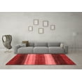 thumbnail image 3 of Ahgly Company Machine Washable Indoor Rectangle Abstract Red Modern Area Rugs, 8' x 10', 3 of 4