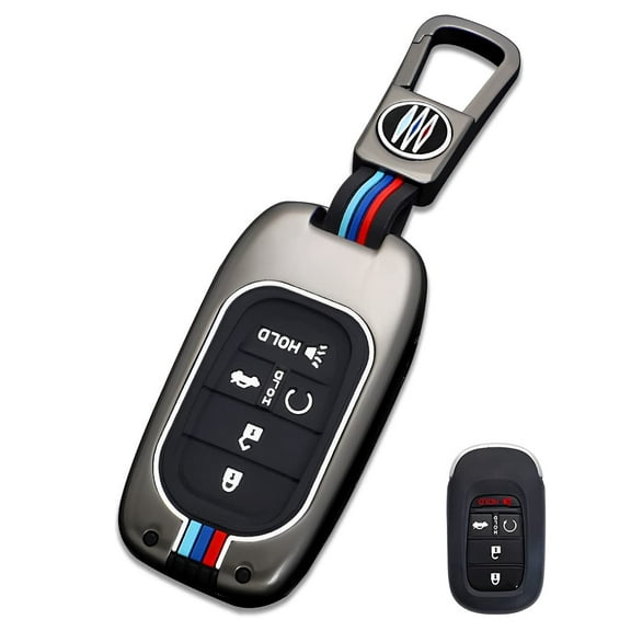 for Honda Key Fob Cover Car Key Fob Case Metal Shell Smart Key Holder Compatible for Accord CRV Civic Hatchback Pilot HRV 2022 2023 2024