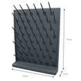 thumbnail image 4 of TECHTONGDA Wall Desk Drying Rack PP 52 Pegs Grey Lab Laboratory Drip Bar Supply Cleaning Equipment, 4 of 9