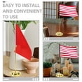 thumbnail image 3 of NICEXMAS 4Pcs Sturdy Golden Metal Flag Bracket Desktop Holder Wear Resistant Base for Office, 3 of 8