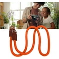 thumbnail image 6 of Portable Cowhide Leather Camera Shoulder Strap,Nylon Camera Strap Hiking Lanyard Neck Convenient DSLR Camera Strap Leica Round Hole Camera Strap Orange, 6 of 8