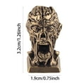 thumbnail image 3 of Solid Brass Head Model Decorative Paperweight Unique Home Tabletop Ornament For Living Spaces Pretty Christmas Ornament Bulbs Christmas Decorations Ornament Bulbs Snowflake Ornament Big Ornament Girls, 3 of 4