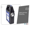 thumbnail image 3 of Soidarity Linterna de alto brillo, 3 modos, luz de trabajo ajustable, reflector de pesca nocturna, foco de reparación de automóviles, equipo para carpas COB Azul Soidarity OD029247-02, 3 of 6