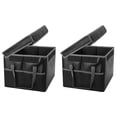 thumbnail image 2 of 4X Fireproof File Box File Storage Box,Fireproof Storage File Cabinet with Lock,Portable, 2 of 6