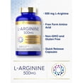 thumbnail image 4 of L-Arginine 500mg Capsules | 240 Count | Free Form | Non-GMO & Gluten Free Supplement | By Carlyle, 4 of 8