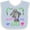 Blue and White, variant on Inktastic Miami Beach Florida Cute Swimming Manatee Boys or Girls Baby Bib