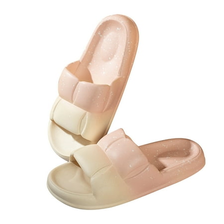 

Womens House Slippers House Slippers For Women Star Type Summer Couple Sandals Women s Shoes With Gradient Color Pink