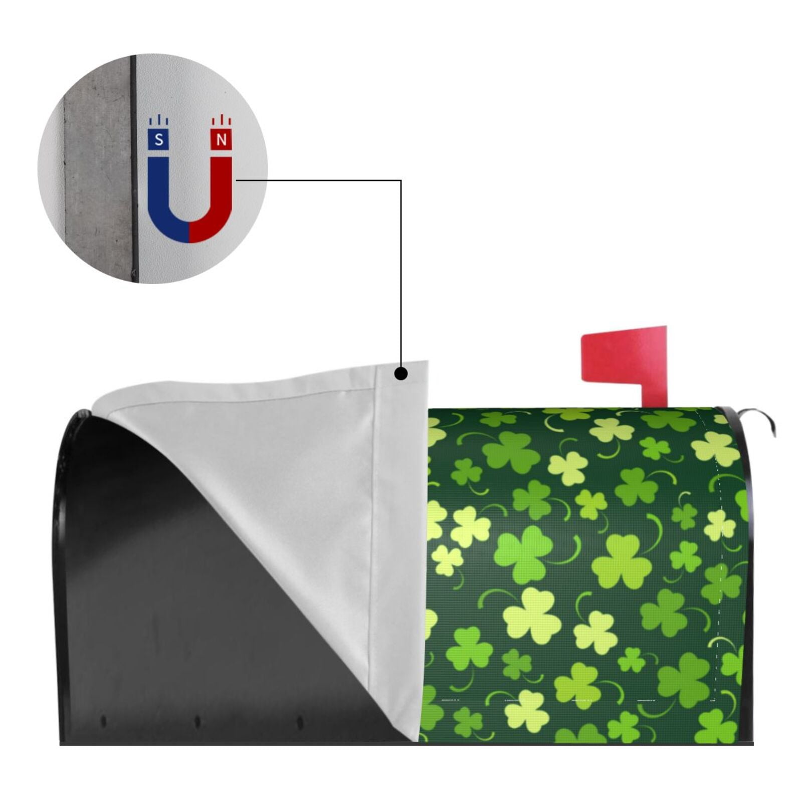 Kdxio Magnetic Mailbox Cover 21x18 in Mailbox Cover Outdoor Decoration Holiday Mailbox Covers for Home Garden Yard-21x18 in
