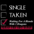 thumbnail image 2 of Waiting for a Blonde with 3 Dragons - Medieval TV Show T Shirt - 3X-Large - Black, 2 of 5