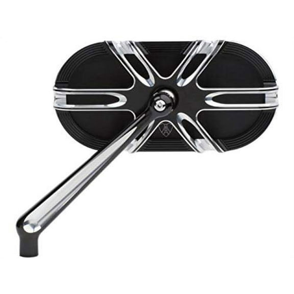 Arlen Ness Lightweight 14.4 oz Deep Cut Mirror Left, Black