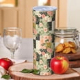 thumbnail image 2 of Pioneer Flower Floral Print Pattern 20oz Skinny Tumbler with Straw & Lid, Double Wall Vacuum Insulated Cup, Leak-Proof, Cup Holder Friendly, Hot 6H Cold 12H, 2 of 6