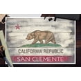 thumbnail image 3 of San Clemente, California, Rustic California State Flag (12x18 Wall Art Poster, Room Decor), 3 of 3