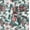 Dark Teal Green, variant on Soimoi Blue Fabric - By the Yard - 56 Inch Wide - Abstract Geometric Textile - Modern and Artistic Fusion for Fashion and Home Printed Fabric