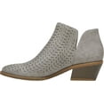 thumbnail image 3 of Women's Life Stride Payton Perforated Ankle Bootie Grey Casual Suede 9.5 W, 3 of 6