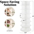 thumbnail image 5 of Holaki 360° Rotating Shoe Rack 7-Tiers Organizer Spinning Shoe Rack, Rotating shoe Organizer tower Holds Up to 28 Pairs of Shoes, Shoe Storage Shelf for Entryway Living Room Hallway Shoe Cabinet, 5 of 6