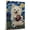 American Eskimo, variant on Plott Hound Dog Stretched Canvas Size 8x12 – Sports Dog, Perfect for Animal Lovers, Plott Hound Dog Canvas, American Football Canvas Size Wall Art