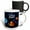 Multicolor, variant on 3drose, the Little Prince -fox Boy Flowers Planets Universe Night Illustration, 15oz Two-tone Blue Mug