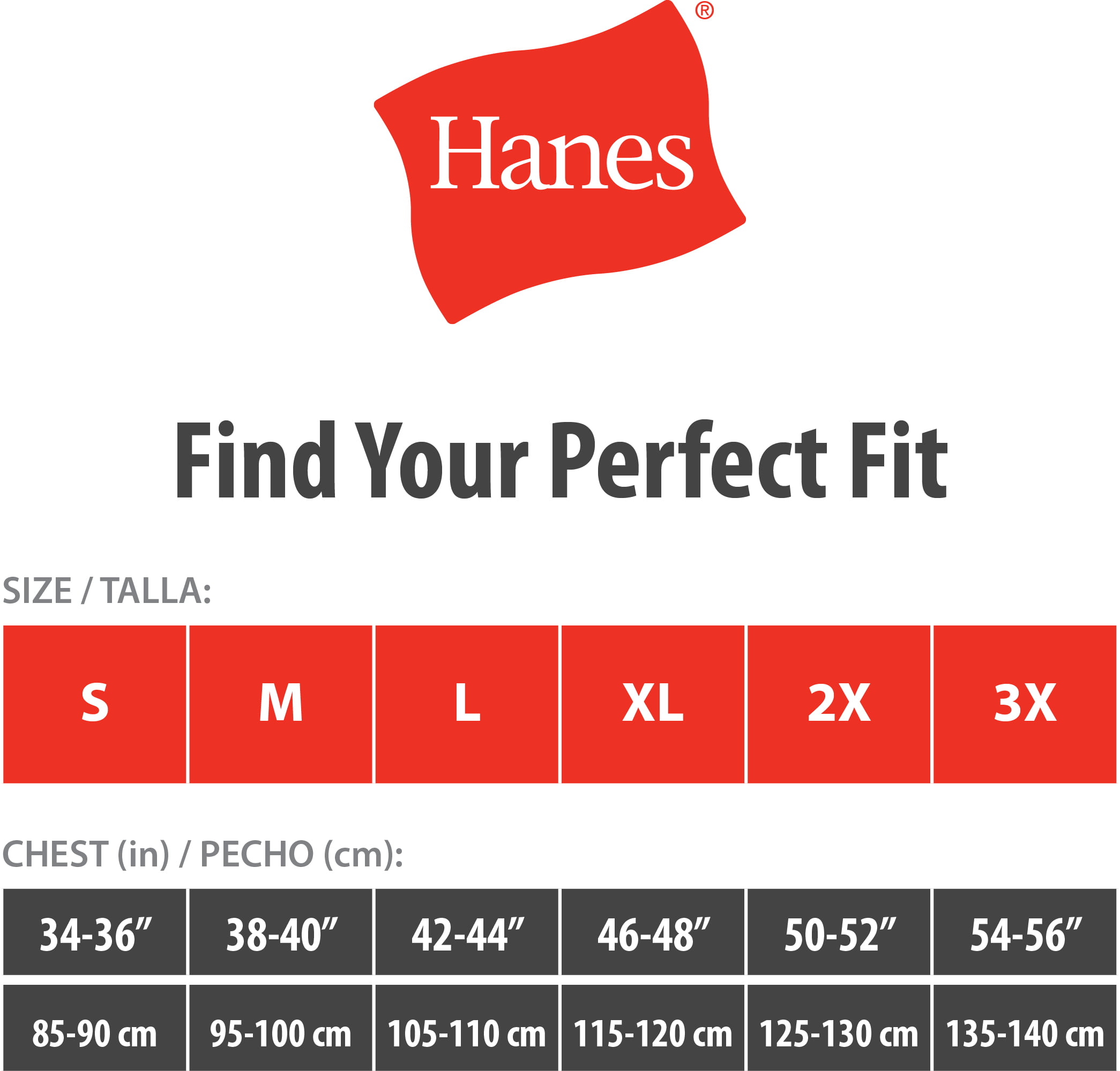 Supreme Hanes Boxers Size Chart