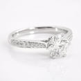 thumbnail image 2 of solitaire jewels 1.15CT Round Moissanite Engagement Ring For Women, 10K White Gold, 2 of 4