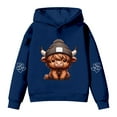 thumbnail image 3 of WAYUTE Girls Sweatshirt Cow Print Cute Hooded Sweatshirt for Boys Soft Pullover Kids Casual Hoodie with Pocket, 3 of 6