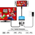 thumbnail image 4 of Switch Dock for Nintendo Switch/OLED Switch,3-in-1 Portable TV Dock with 4K HDMI USB 3.0 Port USB C PD 100W Charging,Travel Docking Station Replacement for Switch, 4 of 7