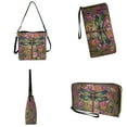 thumbnail image 4 of ZUXONGSY Daisy Flower Dragonfly Print Shoulder Bag with Leather Wallet for Women Large 2 Pcs Bucket Purse Set Trendy Bucket Crossbody Bag Set for Workout, 4 of 4