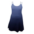 thumbnail image 3 of Lmnyox Spaghetti Strap Dress For Women Soft Sleeveless V Neck Mini Dress Summer Lightweight Dress, 3 of 4