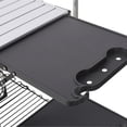 thumbnail image 6 of Leumius Portable Camping Kitchen Table with Heat Resistant Top,Folding Outdoor Cooking Station with 4 Side Tables,Storage Rack & Lamp Post for Picnics,Camping,Trips,Silver, 6 of 8