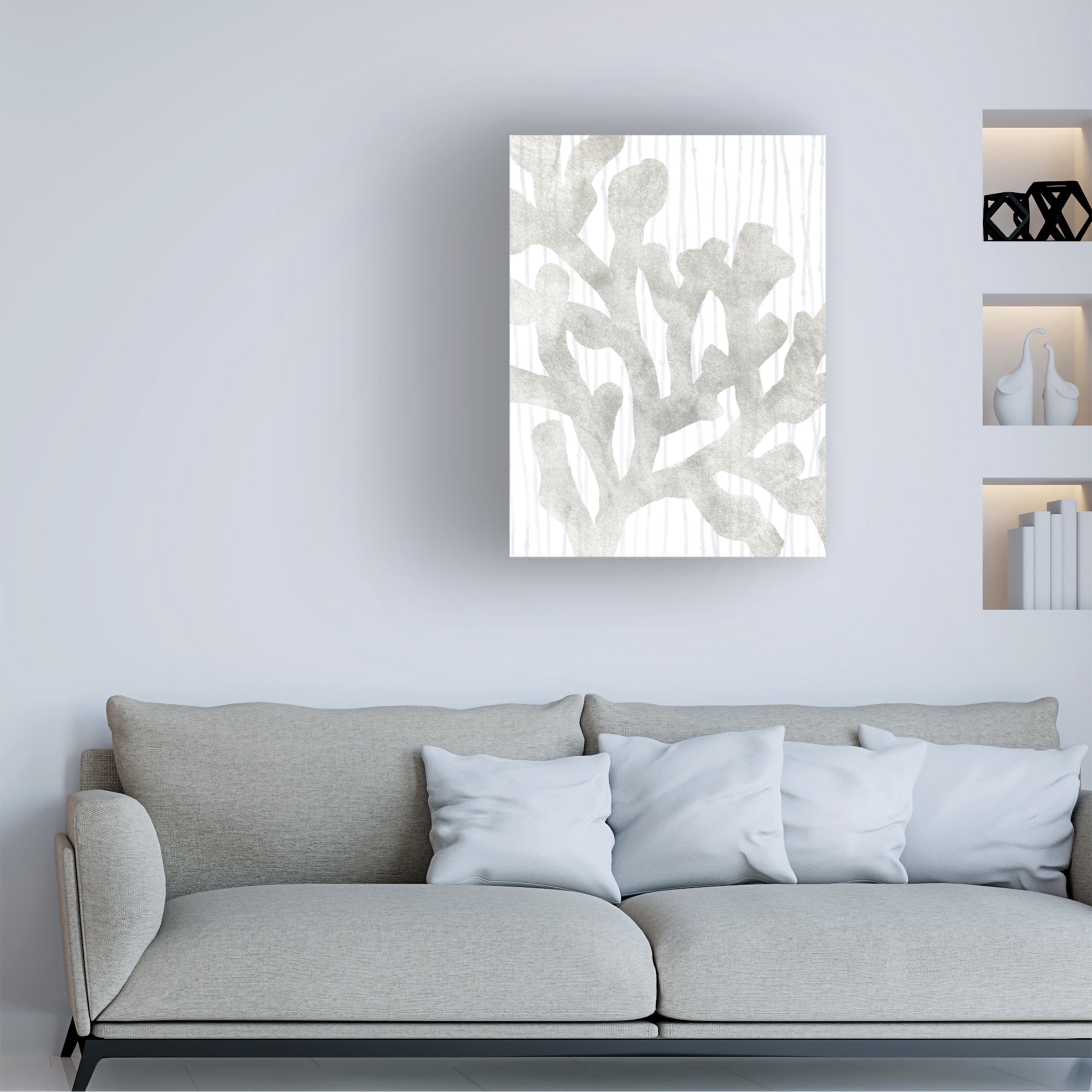 June Erica Vess 'Quiet Coral IV' Canvas Art