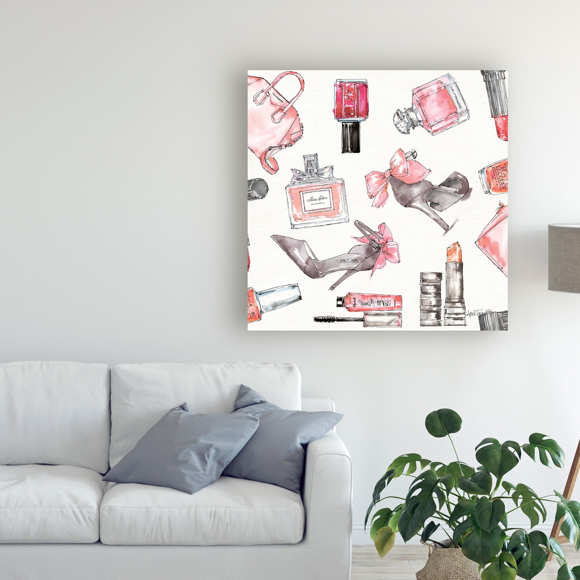 Trademark Fine Art 'Chic Accents Pattern I' Canvas Art by Anne Tavoletti