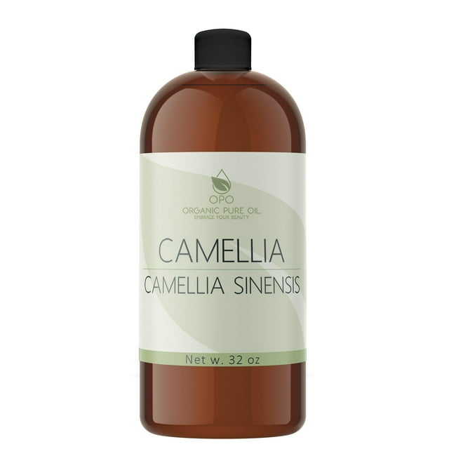 Aceite orgánico puro de semillas de camelia, 946 ml, prensado en frío