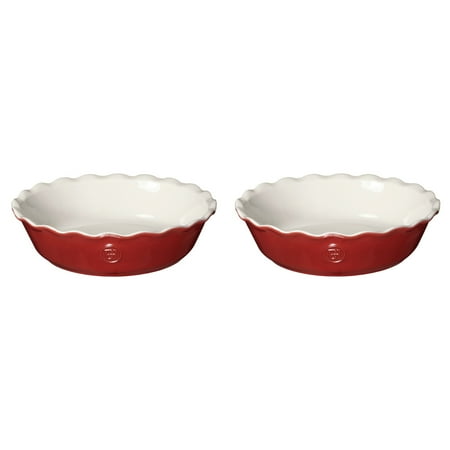 Emile Henry Red Pie Pan - Emile Henry Rouge Ceramic 5.5 Inch Mini Pie Dish, Set of 2