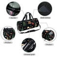 thumbnail image 2 of Christmas Multifunctional Sports Bag for Basketball, Carry-on, Yoga, and Gym - Size 17.7 Inches, with Interior Zipper Pocket and Large Capacity, 2 of 6