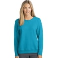 thumbnail image 1 of Hanes Womens ComfortSoft EcoSmart Crewneck Sweatshirt, M, Bold Blue Heather, M,, 1 of 2