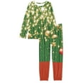 thumbnail image 4 of FKELYI Glitter Christmas Bell Pj 2-Piece Elastic Hoilday Sleepwear for Women Pajama Set Durable Long Sleeve Loungewear Size M, 4 of 5
