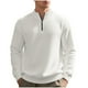 thumbnail image 2 of pstuiky camisas de manga larga para hombre, Sudadera con capucha informal de colores sólidos para hombre, jersey de manga larga con bolsillo y cuello alto tops de invierno para hombre m, 2 of 9