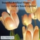 thumbnail image 3 of Lámpara nocturna ALYMACK Tulip Globe de cristal con base de madera, 3 of 8