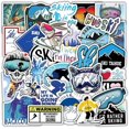 thumbnail image 1 of 50Pcs Skiing Stickers, Snowboard Stickers, Winter Ski Sports Stickers, Adventure Nature Outdoors Waterproof Vinyl Stickers for Teens Adults Laptop Wat, 1 of 4
