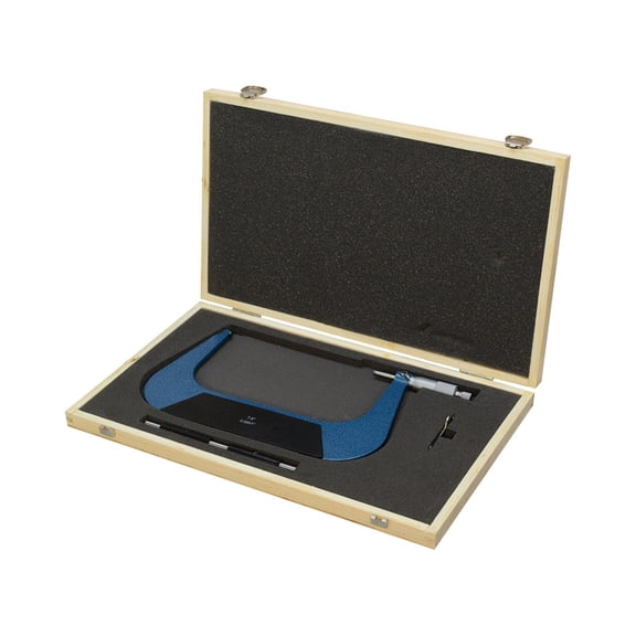 7" - 8" Outside Micrometer 0.0001" Graduation Solid Metal Frame