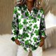 thumbnail image 5 of TaTaai Womens Casual Button Down Shirt Long Sleeve Collared St Patricks Day Print Loose Fit Holiday Top Spring Wear Gift, 5 of 5