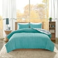 thumbnail image 6 of Ellie Reversible Comforter Mini Set Aqua Twin, 6 of 8