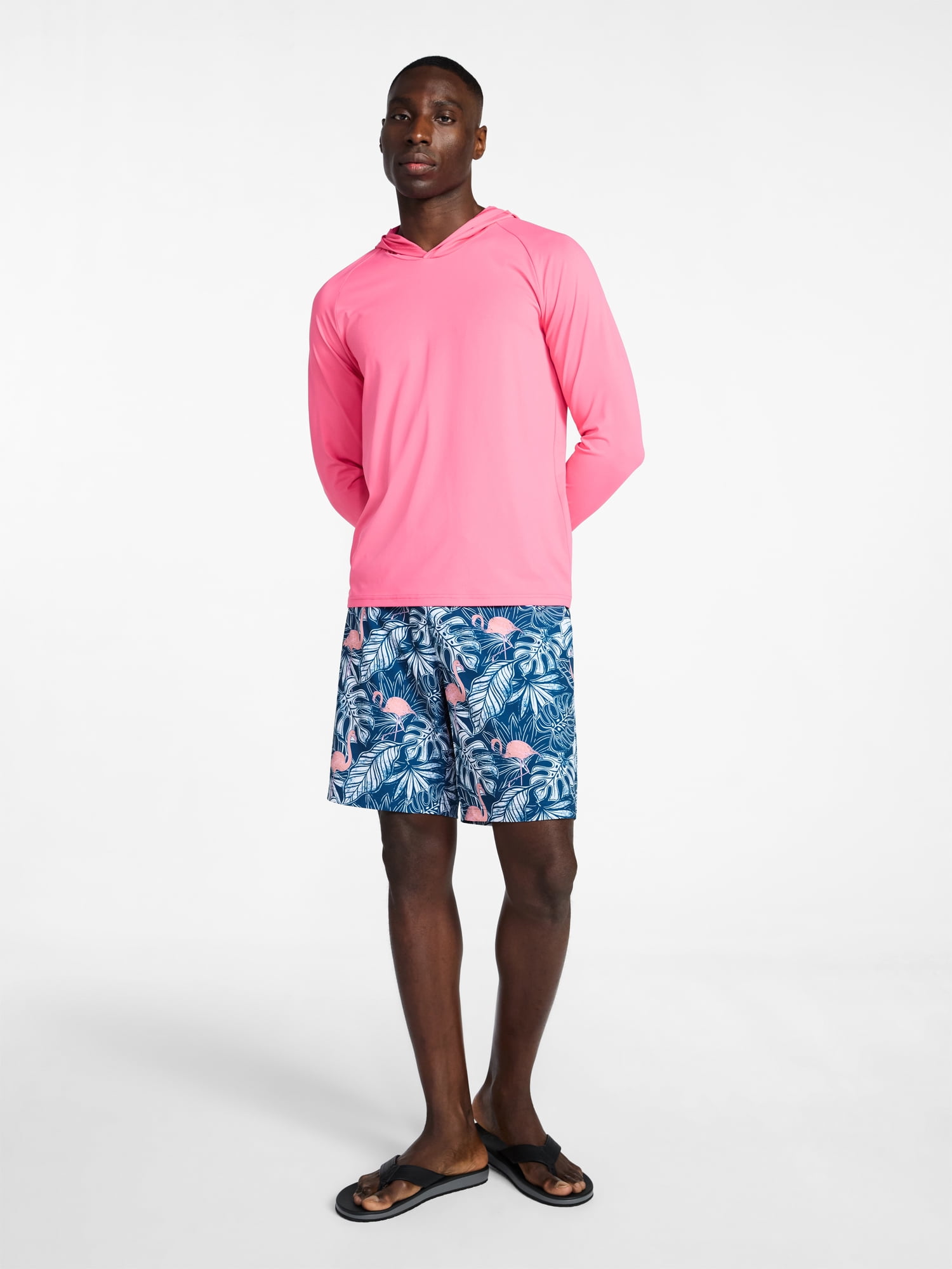 George Men's and Big Men's E-Board Swim Trunks with UPF 50+, 9" Inseam, Sizes S-3XL