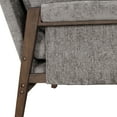 thumbnail image 5 of Roundhill Furniture Kelly Mid-Century Modern Velvet Accent Armchair, Gray, 5 of 10