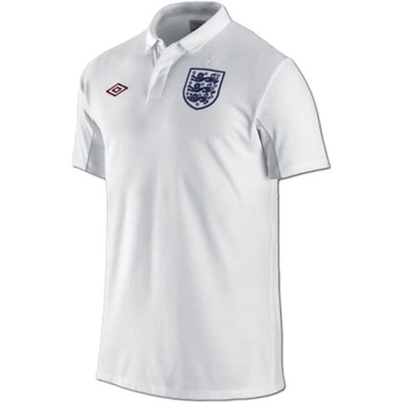 Umbro England Home Soccer Polo Shirt 09/10
