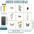 thumbnail image 2 of 18 pegatinas para azulejos con diseño de mariquita, flores, abejas y mariposas, de pared, impermeables, autoadhesivas, 9 estilos, 2 of 9