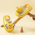 thumbnail image 3 of Gubotare Baby Slippers Toddler Slippers Boys Girls Winter Warm Shoes Soft-Soled Plush-Lined Slip-on Kids Winter Footwear Wide House Shoes Size 6.5 (Yellow,Toddler 6.5), 3 of 4
