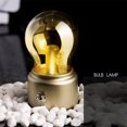 thumbnail image 2 of Graflsoa Vintage LED Night Light with Metal Toggle Switch, Glass Shade, and 400mAh Rechargeable Battery - Black, 2 of 6
